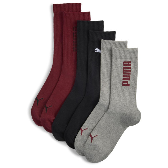 Puma Κάλτσες Rib Logo Crew Socks 3 pairs